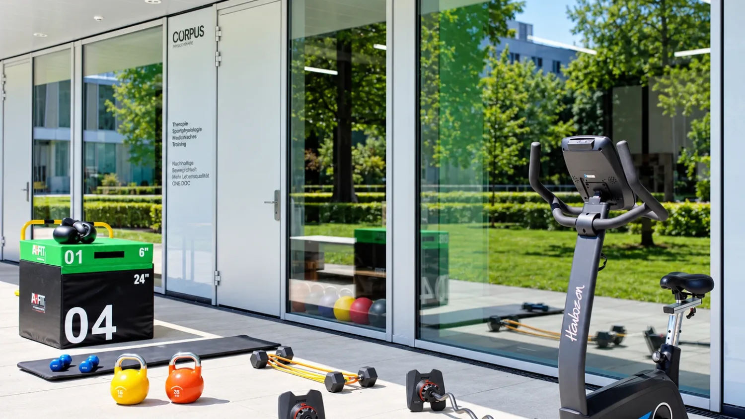 Espace d'entraînement extérieur du centre Corpus